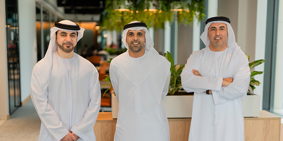 From right to left - Khaled Al Mazrouei , Mohamed Al Qubaisi and Hasan Bulhoon Alshemeili